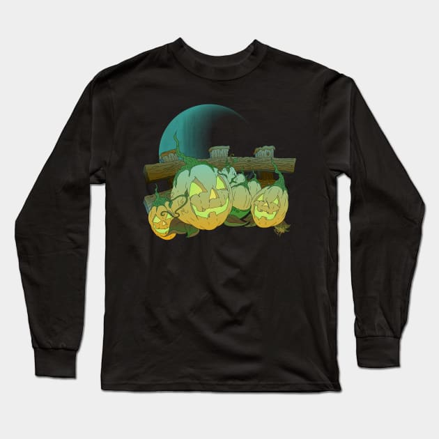 Pumpkin Patch Long Sleeve T-Shirt by schockgraphics